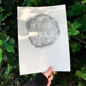 It is well abstract original drawing